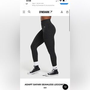 Gymshark Adapt Safari Black Leggings M